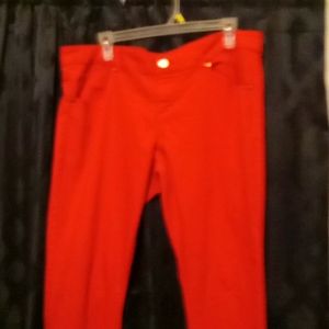 Red Stretchy Women's Jeans